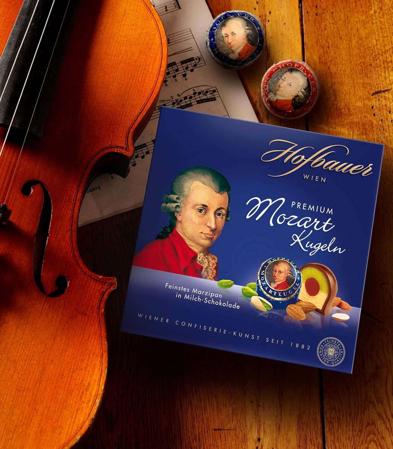 Hofbauer Vienne, Mozartkugeln 200 g, chocolat au lait