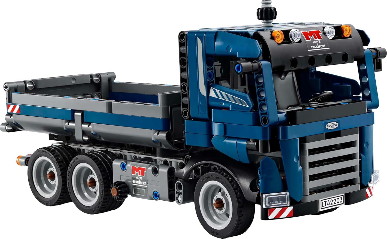 Jouet LEGO Technic Dump Truck avec volant et camion-benne mobile - véhicule de construction bleu - idée cadeau pour anniversaires ou vacances - jeu de construction pour garçons et filles à partir de 9 ans 42203 Jeux de construction Besuche den LEGO-Store