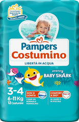 Pampers Il Costumi, 12 pièces, taille 3 (6-11 kg)