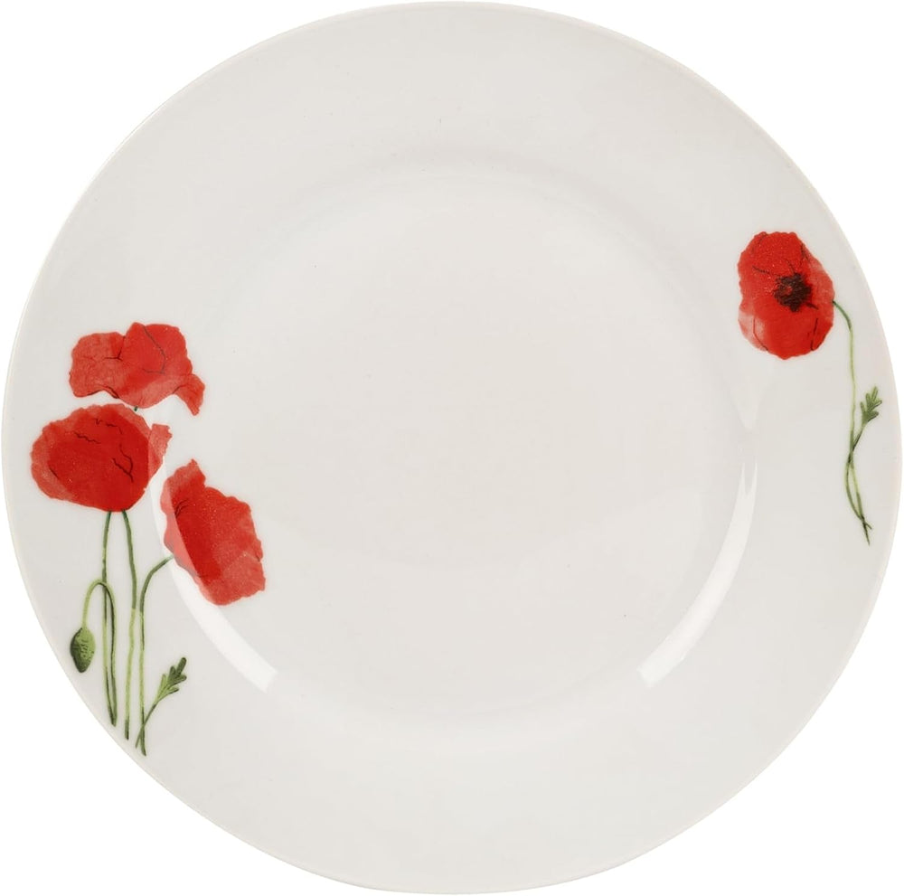 Service de table pour 6 - 18 pièces - Service de table en porcelaine - Service de table blanc - Service de bols et d'assiettes - Vaisselle moderne - Assiettes - Service de table - Service de table pour 6 personnes