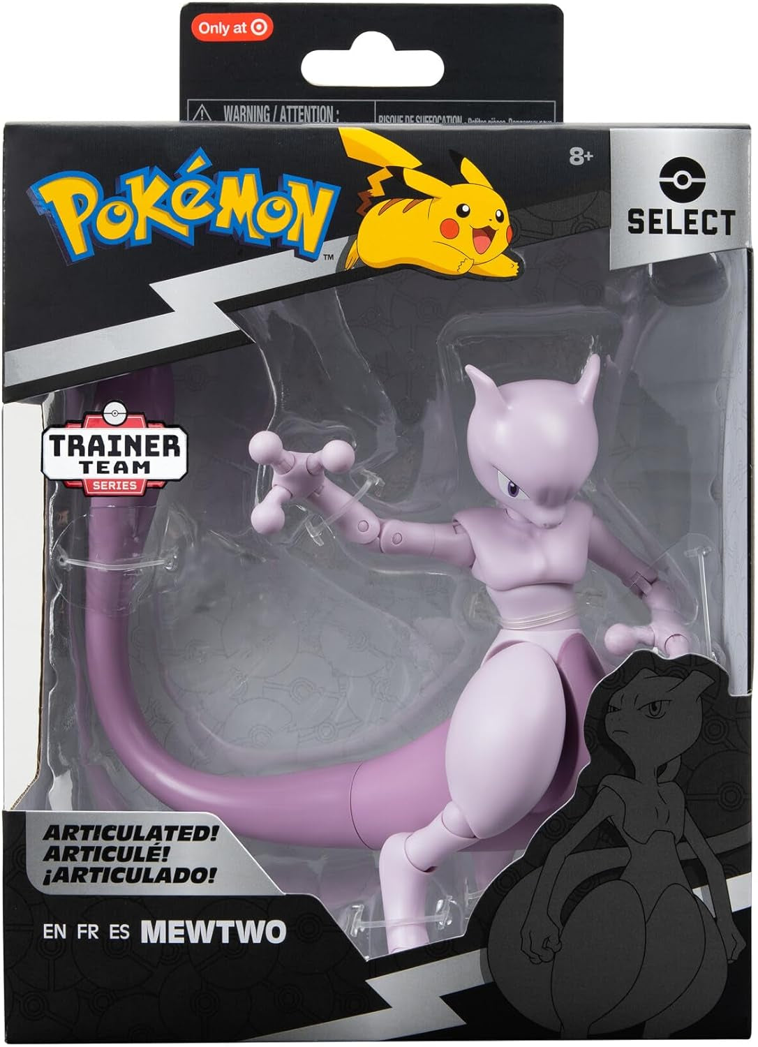 Pokémon Pkw2417-15Cm Select Figure - Figurine mobile officielle Mewtu Figurines d'action Naty Shop