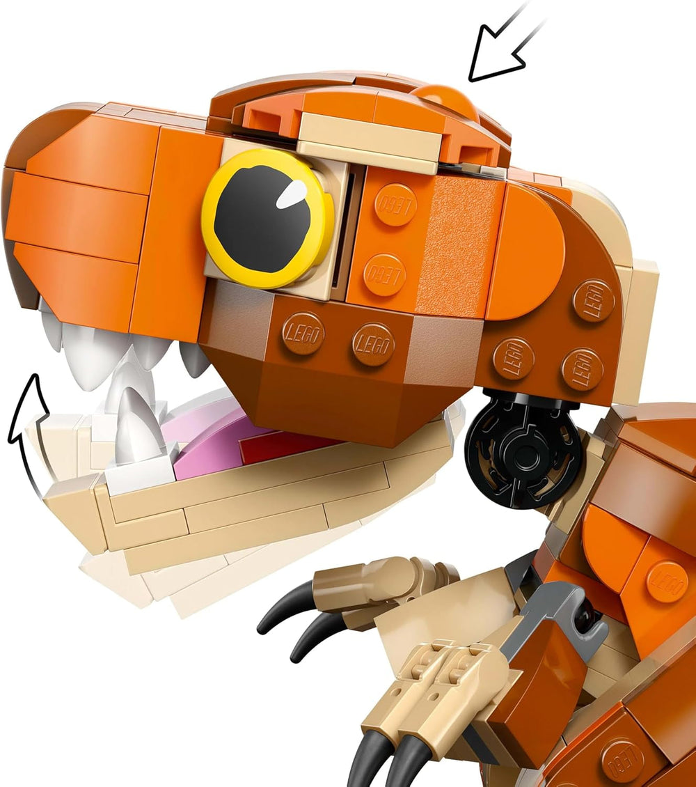 LEGO Jurassic World Little Eatie : jouet de construction T.Rex pour garçons et filles de 7 ans, ensemble de construction de dinosaures, modèle cadeau pour enfants avec bouche, tête et queue mobiles 76967 Jeux de construction Besuche den LEGO-Store