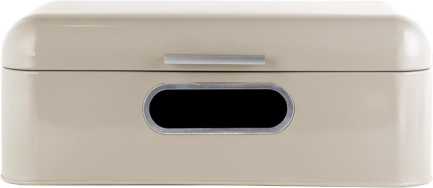 ECHTWERK Lot de 3 Corbeilles à Pain en Métal Rétro avec Fenêtre et Couvercle Élégantes Boîtes de Rangement Capacité 1,4 L Rouge Boîtes de Conservation des Aliments Naty Shop Crème Grande Fenêtre Unique