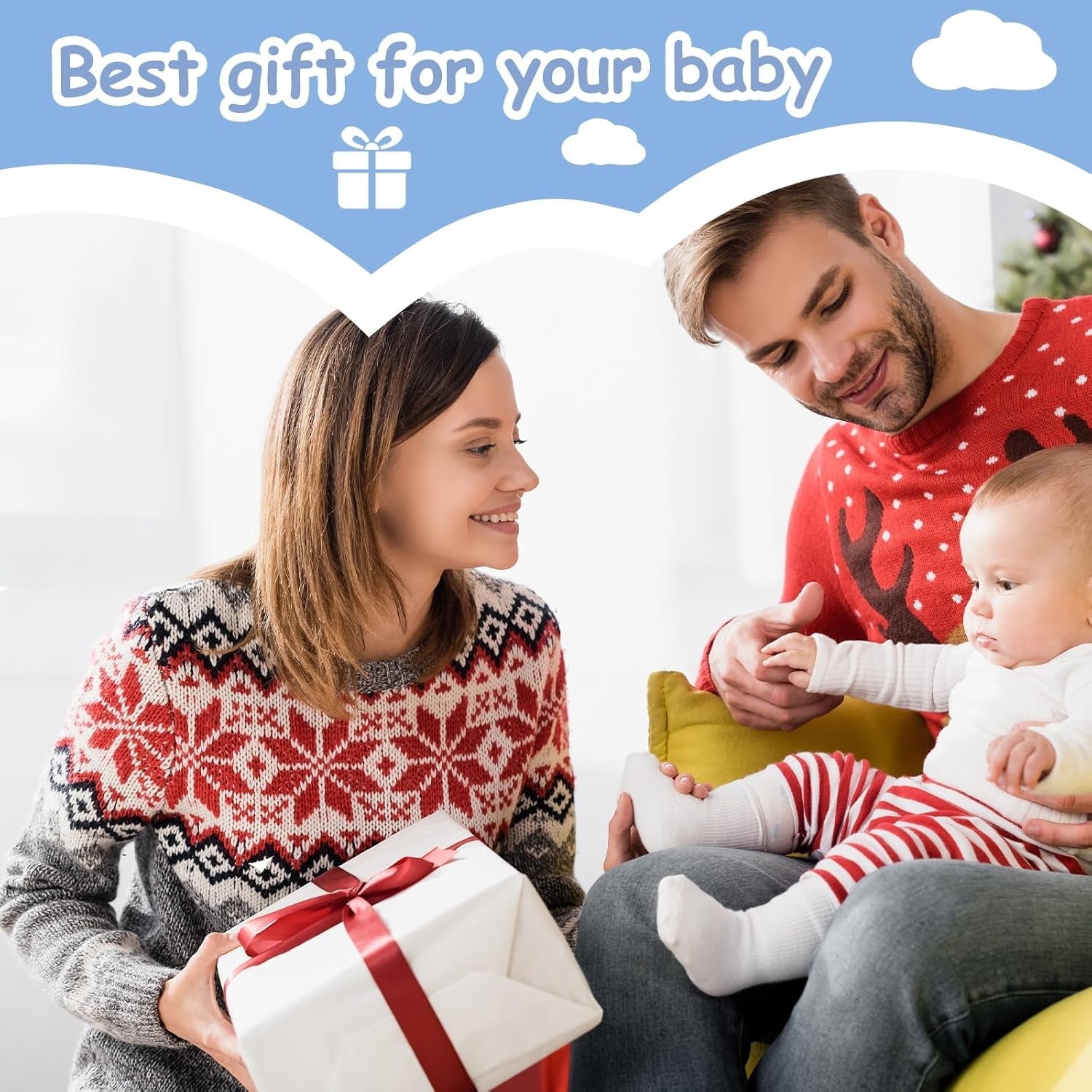 Anneau de dentition pour bébé [Original] – Jouet de dentition en silicone, anneau de dentition cool, aide à la dentition, sans BPA | Jouets, accessoires et cadeaux pour les tout-petits à partir de 3 mois | Paquet de 4