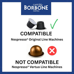 Caffè Borbone Respresso, Blue Kaffeemischung - 100 Capsules - Compatible avec Nespresso®* Haushalts-Espressomaschinen