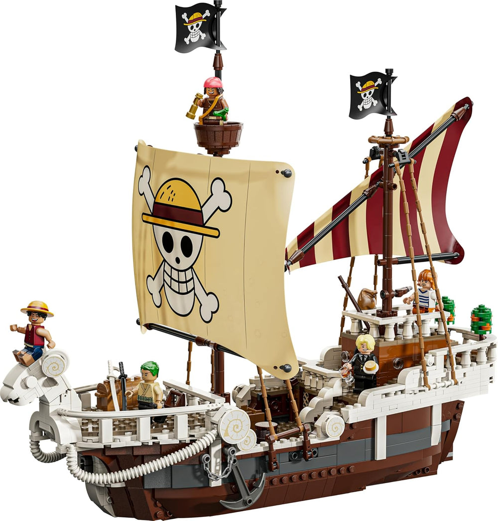 LEGO ONE PIECE - Das Piratenschiff Flying Lamb (Going Merry) - Ensemble de jeux avec 5 figurines - inkl. Luffy, Zoro et Nami - Jeu de construction - Cadeau pour les jeunes, les filles et les fans à partir de 10 ans - 75639