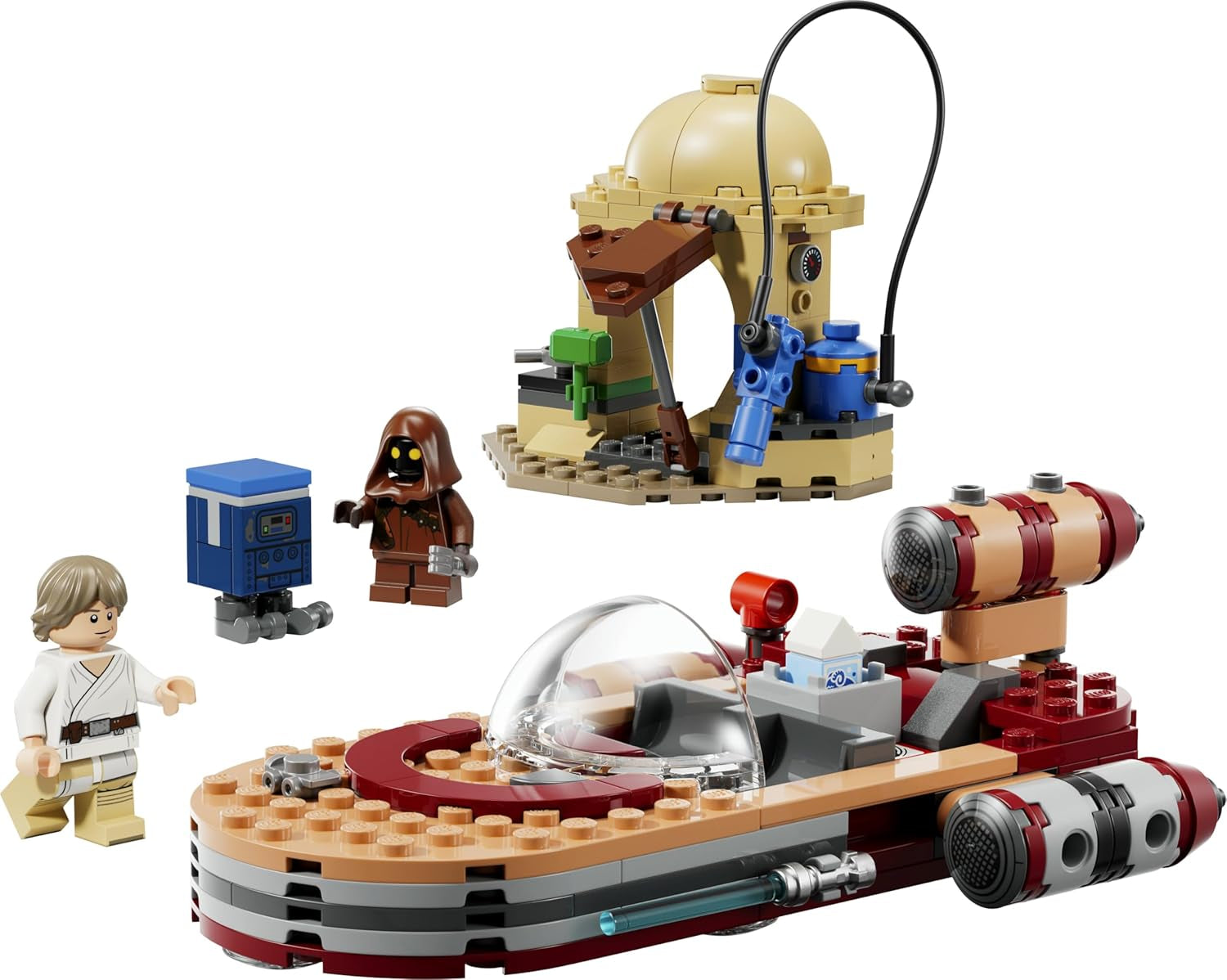 LEGO Star Wars 75420 SMART Play : Luke's Landspeeder - Compatible Interaktives Spielzeug inkl. Figurine SMART Tag et Luke Skywalker - Idée cadeau pour les fans de garçons, de filles et d'Erwachsene à partir de 6 ans