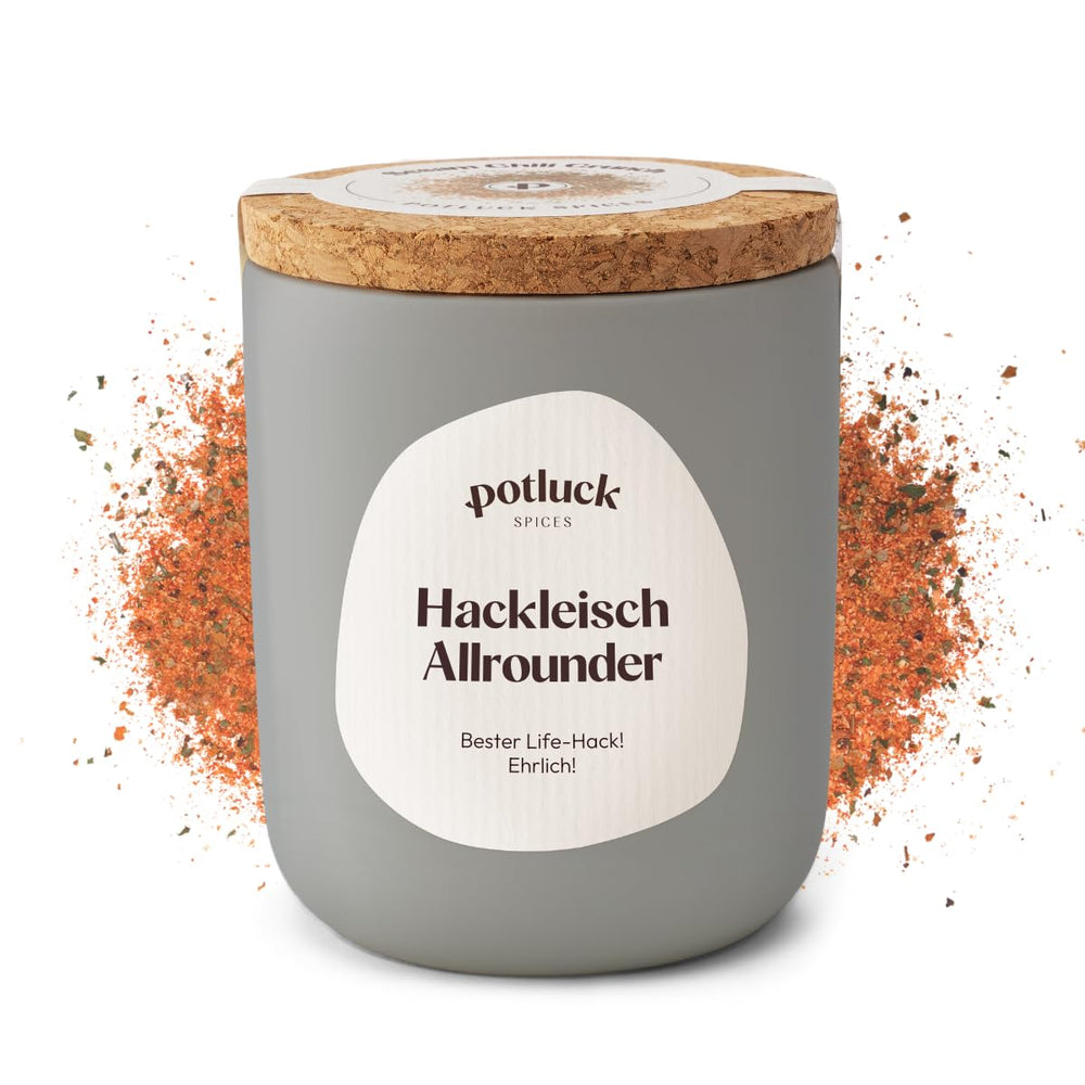 Repas-partage | Burger aux épices | Würzmischung im Keramiktopf | 100g | Végétalien, sans gluten et avec des ingrédients naturels