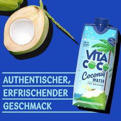 Vita Coco Eau de Coco Pure 12 X 330 ml, hydratant naturel aux électrolytes, sans gluten, riche en vitamine C et potassium Boissons sans alcool Naty Shop
