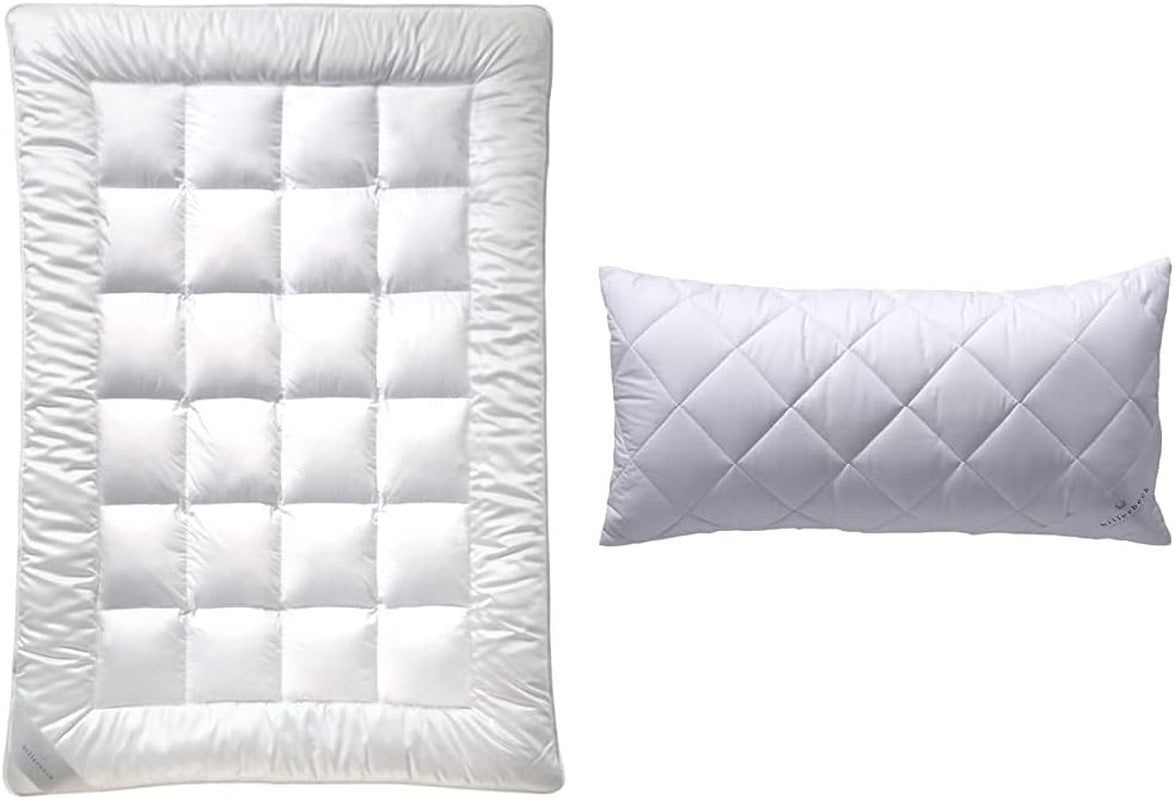 Billerbeck Couette en Fibre E21 King - Couette raffinée en Fibre d'Aloe Vera - 135 x 200 cm Couette Toutes Saisons Chaleur Moyenne, Blanc Naty Shop Couettes et Couettes Pack d'oreillers en Fibre 135 x 200 cm Moyen