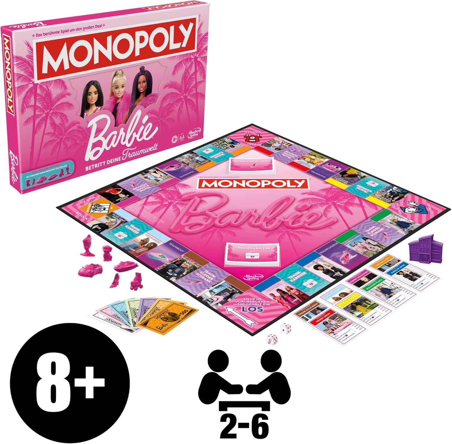 Barbie Edition, le jeu de société classique inspiré du monde onirique de Barbie et de ses aventures, est un jeu original pour les enfants et les adolescents.