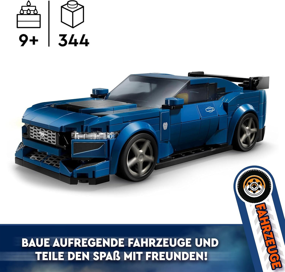 LEGO Speed Champions Ford Mustang Dark Horse Figurines de voiture de sport Jouet de voiture pour enfants à construire, jouer et exposer, cadeau pour garçons, filles et fans de voitures à partir de 9 ans 76920 Ensembles de construction Besuche den LEGO-Store