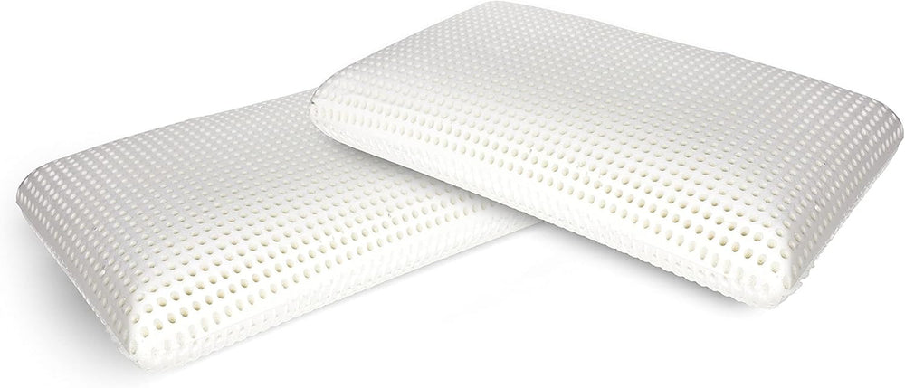 Talamo Italia Lot de 2 Oreillers de Lit 100% Made in Italy Oreiller "Savon" Amovible en Mousse à Mémoire de Forme Perforée Hypoallergénique et Respirant 70X40Xh16 Cm Naty Shop Oreillers Standard Altezza 16 Pas de Housse Oui 2