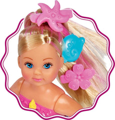 Simba 105733318 - Evi Love Swimming Mermaid, Evi comme une sirène, Sait nager correctement, Avec figurine de poisson, Poupée à habiller, 12 cm, Pour les enfants à partir de 3 ans Poupées Naty Shop