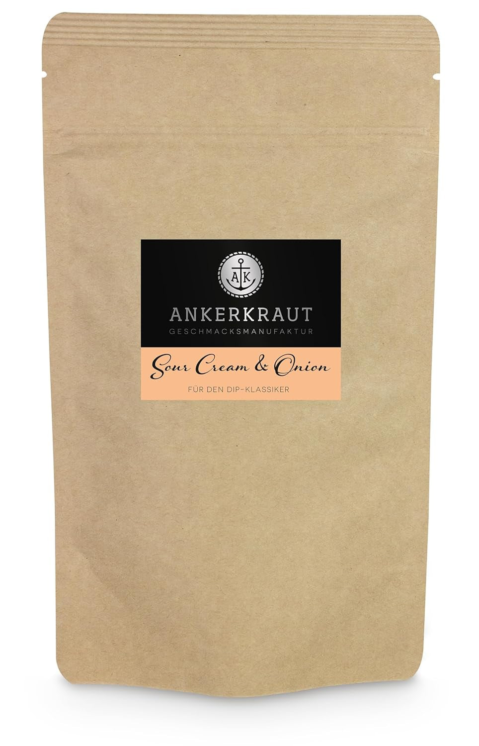 Ankerkraut "Sour-Cream & Onion", Dip-Gewürzmischung for Kartoffelspalten, Brot, Fleisch or Chips, 160g dans un sachet aromadichten