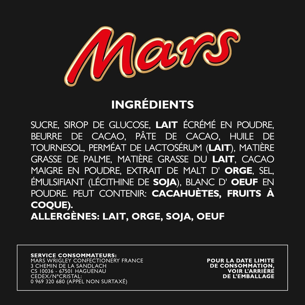 Packet Mix, Mars, Snickers, Bounty, Twix, Milky Way et autres bonbons au chocolat Naty Shop