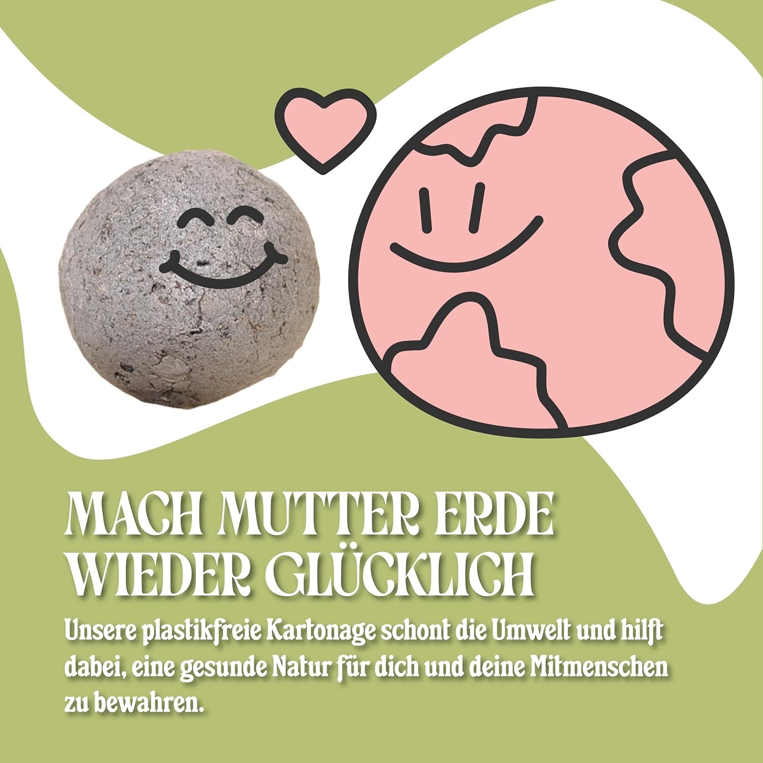 Loumaxx 15Er Pack Handgemachte Saatbomben, Samenbomben Geschenk, Blumensamen Als Gastgeschenk, Nachhaltige Samen Kinder Mitgebsel, Ökologische Pflanzkugeln Mit Über 50 Arten Blumen & Kräutern