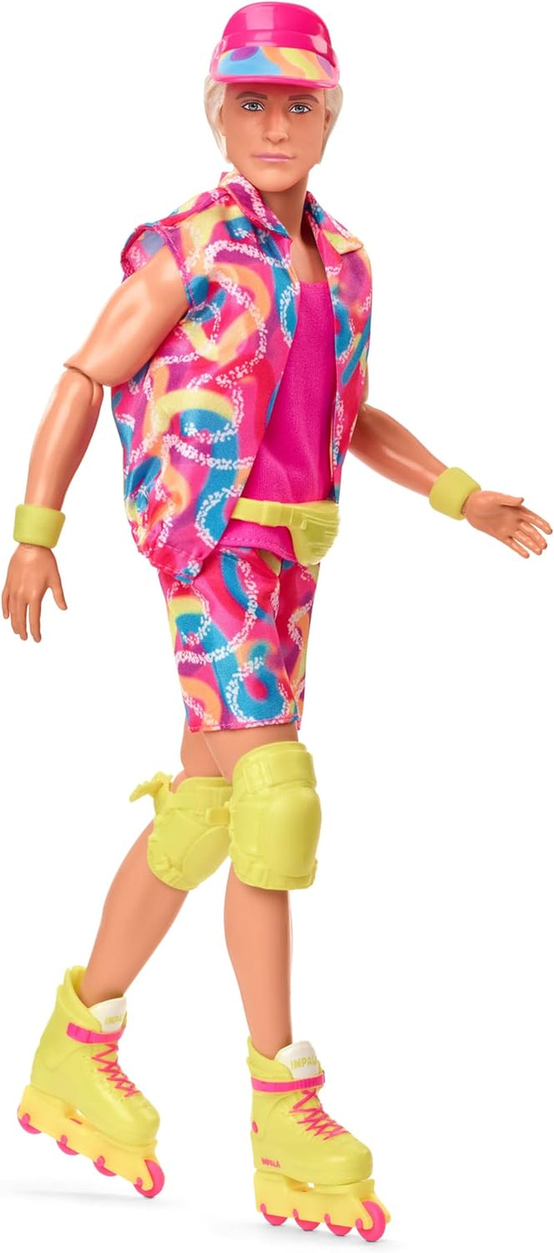 Poupée Barbie Ken de collection du film avec tenue de patinage de style rétro et patins en ligne, JBJ51, [Multicolore]