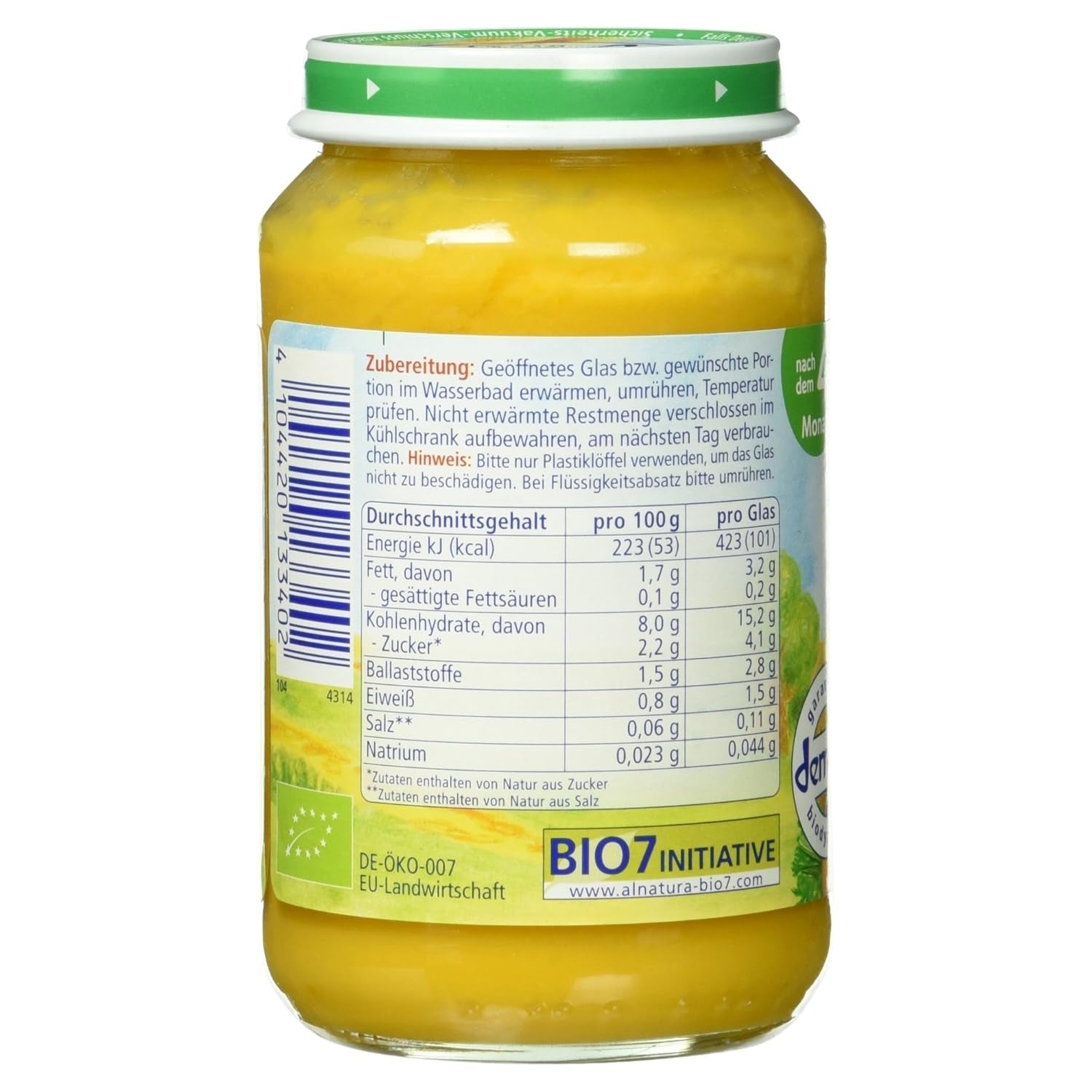 Légumes bio aux patates douces, dès 4 mois, 190g