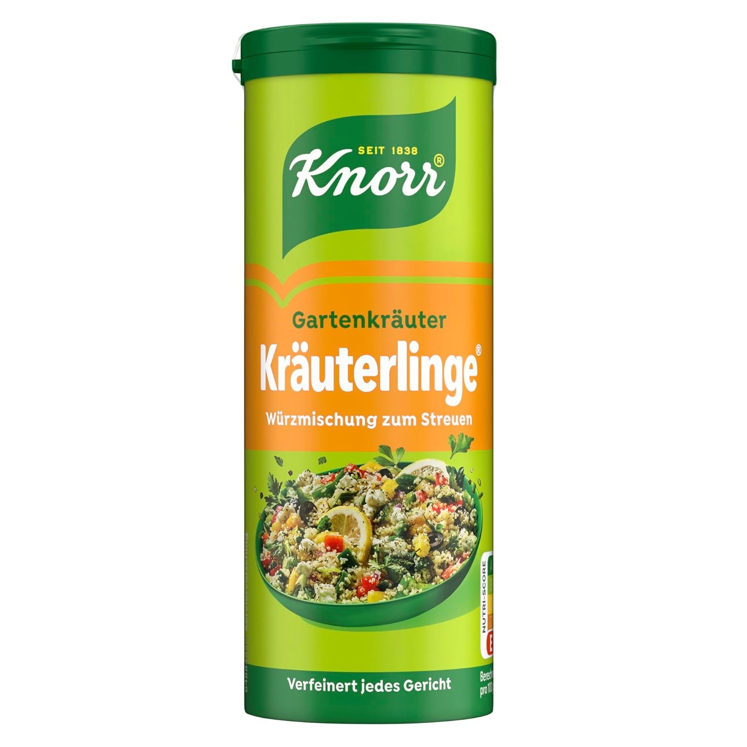 Knorr Kräuterlinge Italienische Kräuter Würzmischung zum Streuen für Pasta, Gemüse oder einen Salat 60 g
