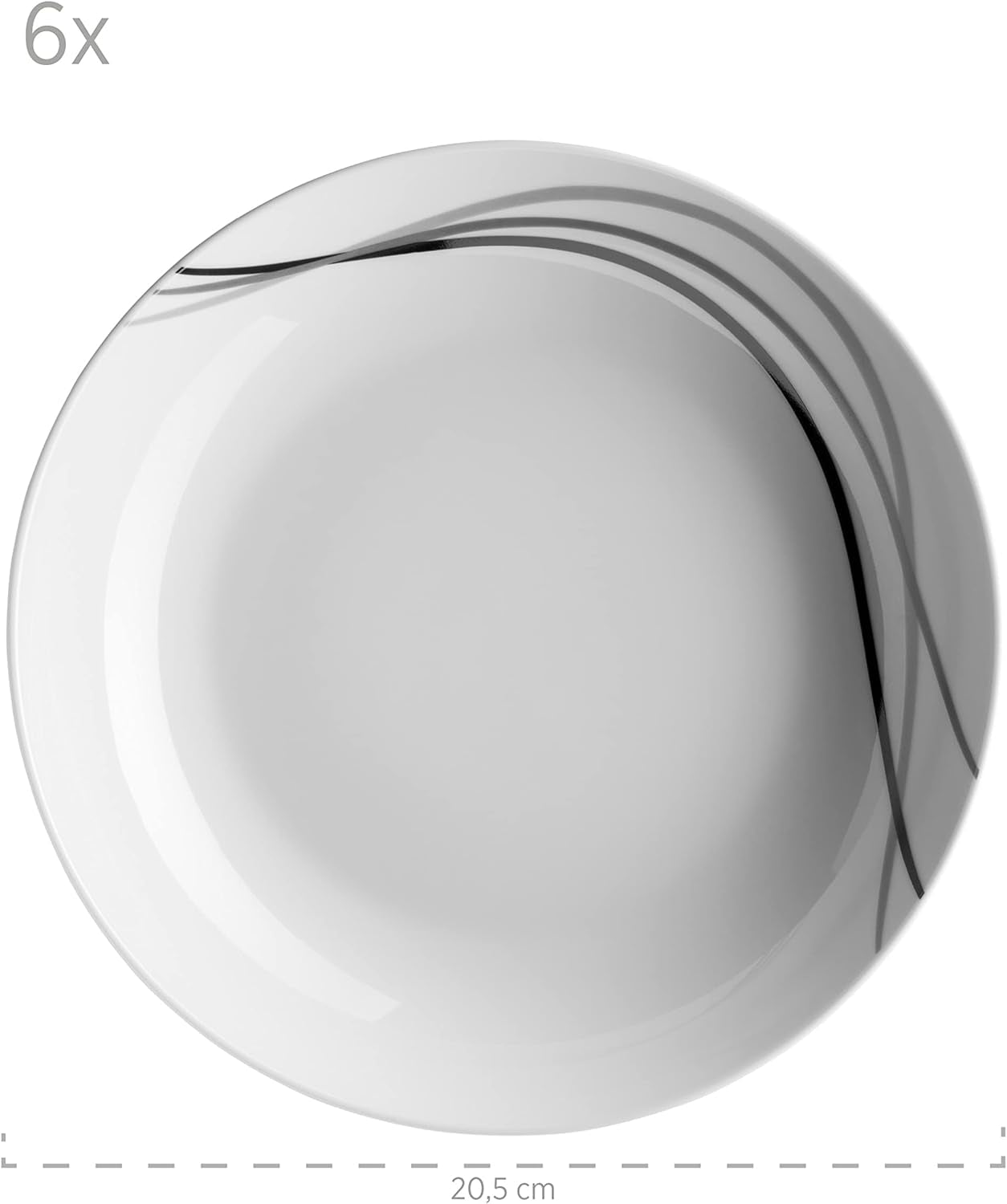 Mäser service de table combiné, porcelaine TAJO, blanc, 40 x 60 x 40 cm