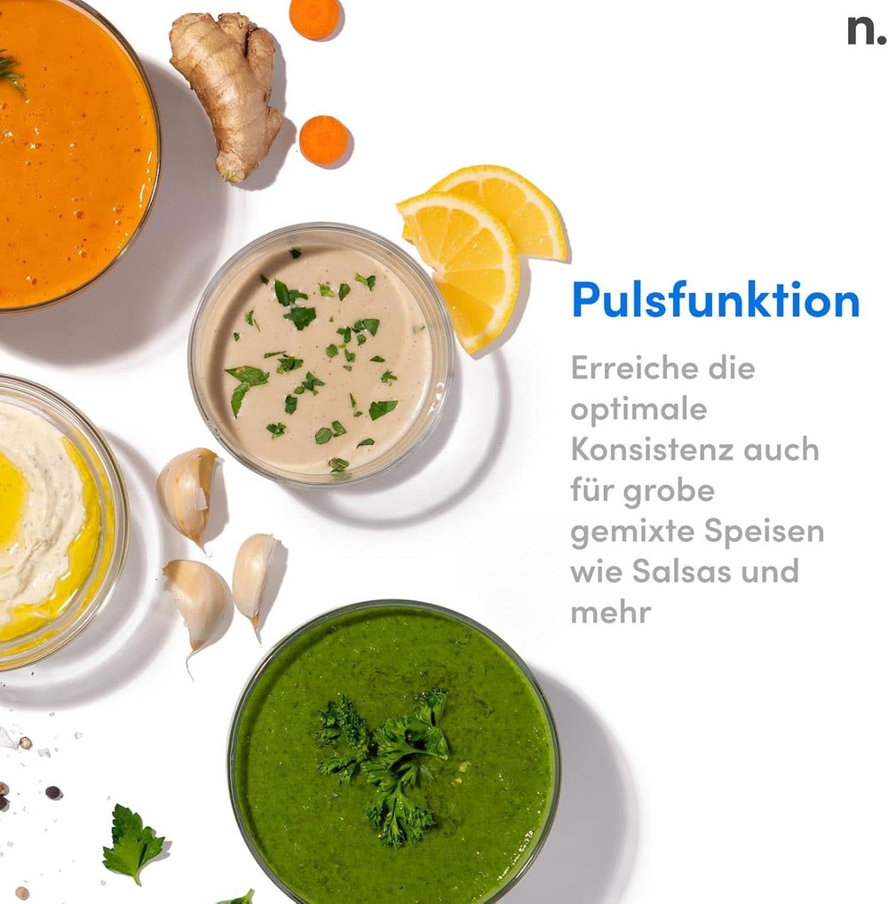 Mélangeur personnel Nutribullet, mélangeur de base pour une portion, moteur 1000 watts et léger, boisson 900 ml au Tritan Renew, bouton de commande tactile, Dunkel Grau Bucatarie Naty Shop