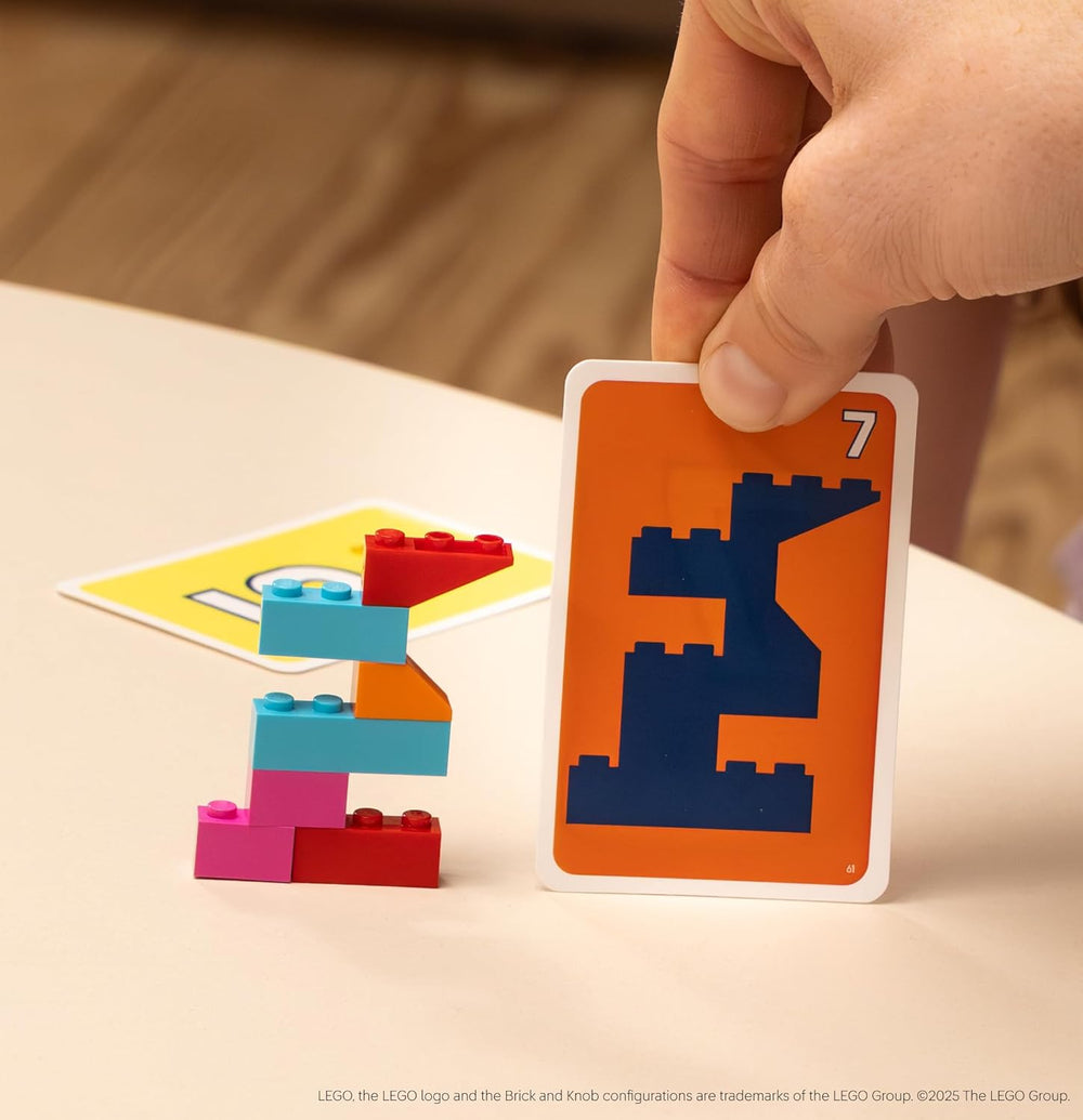 Asmodee Brick comme ça ! Le jeu de fête Lego officiel - Jeux, jeux de société brillants pour les familles, les enfants, les jeunes et les enfants – 15 minutes, pour 2 à 8 joueurs de 7 ans, version allemande