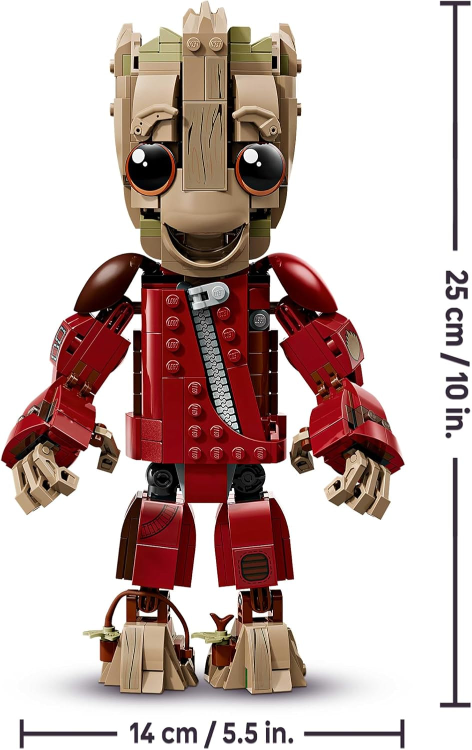 LEGO | Groot im Ravager-Outfit - Superhelden Spielzeug mit Baubarer Figur für Rollenspiele - Kinder Konstruktionspielzeug - Creative Geschenk for Jungen ab 10 Jahren, Mädchen and Filmfans - 76341