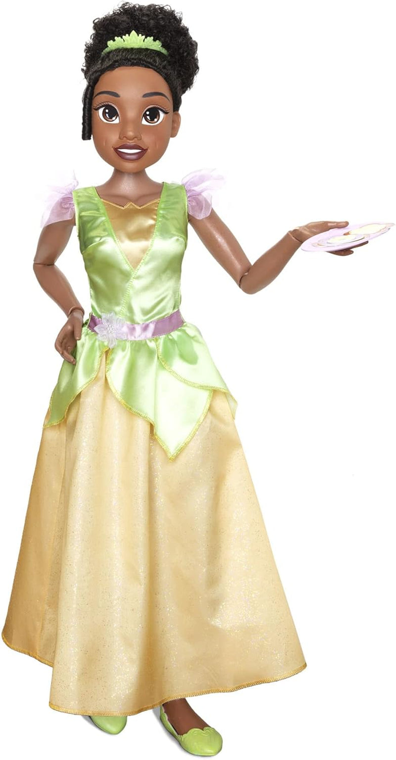 Disney Die Eiskönigin Playdate ELSA Riesenpuppe, 80 cm, von Jakks Pacific, voll bewegliche Puppe mit 11 Bewegungspunkten, inklusive Haarbürste und Zubehör
