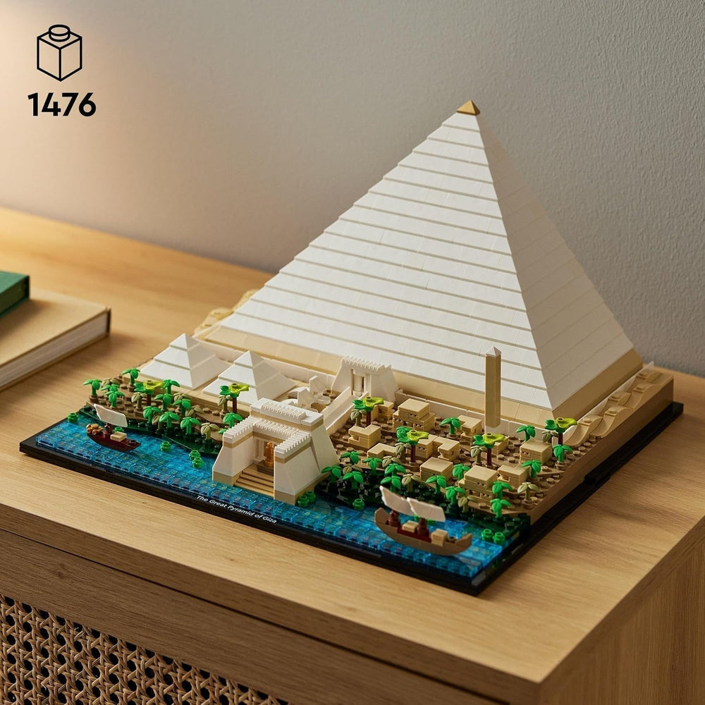 LEGO 21058 Architecture La Pyramide de Khéops Kit de construction pour loisirs créatifs, idée cadeau pour adultes, hommes, femmes, mère, père, activité créative, collection de monuments célèbres Besuche den LEGO-Store
