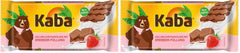 Kaba Chocolat au lait avec crème de fraise, barre de chocolat fourrée, barre de 90 g, chocolat fondant avec crème fruitée à la fraise et saveur originale Kaba (lot de 2)