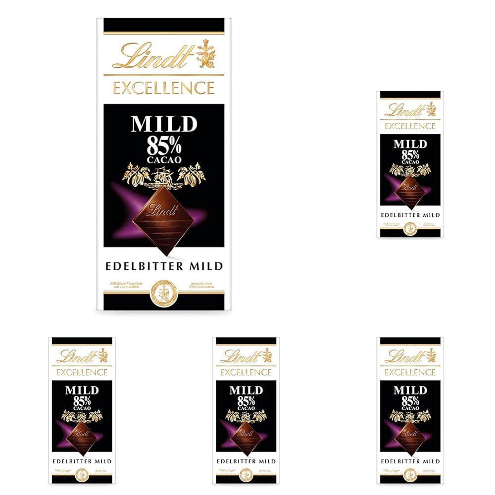 Chocolat Lindt | Barre EXCELLENCE 85% Cacao | 100g | Chocolat Extra Noir | Barre de chocolat végétalienne