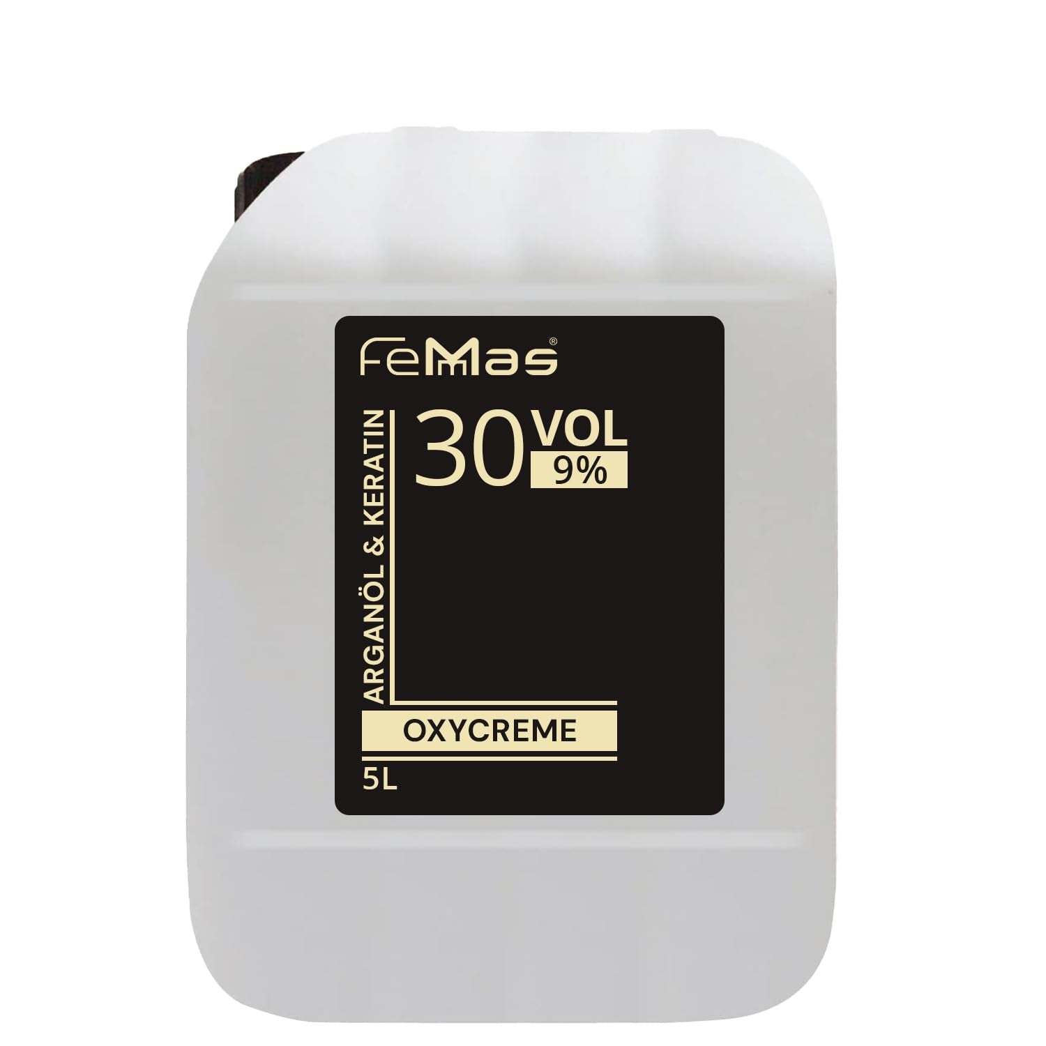 FemMas Oxycreme in 6% 1000 ml I Agent oxidant pentru colorarea și vopsirea părului I Aplicare ușoară și fixare optimă I Dezvoltator pentru rezultate uniforme în calitate de salon I Dezvoltator pentru colorarea părului Vopsea pentru par Naty Shop 9 5 litri (1 pachet)