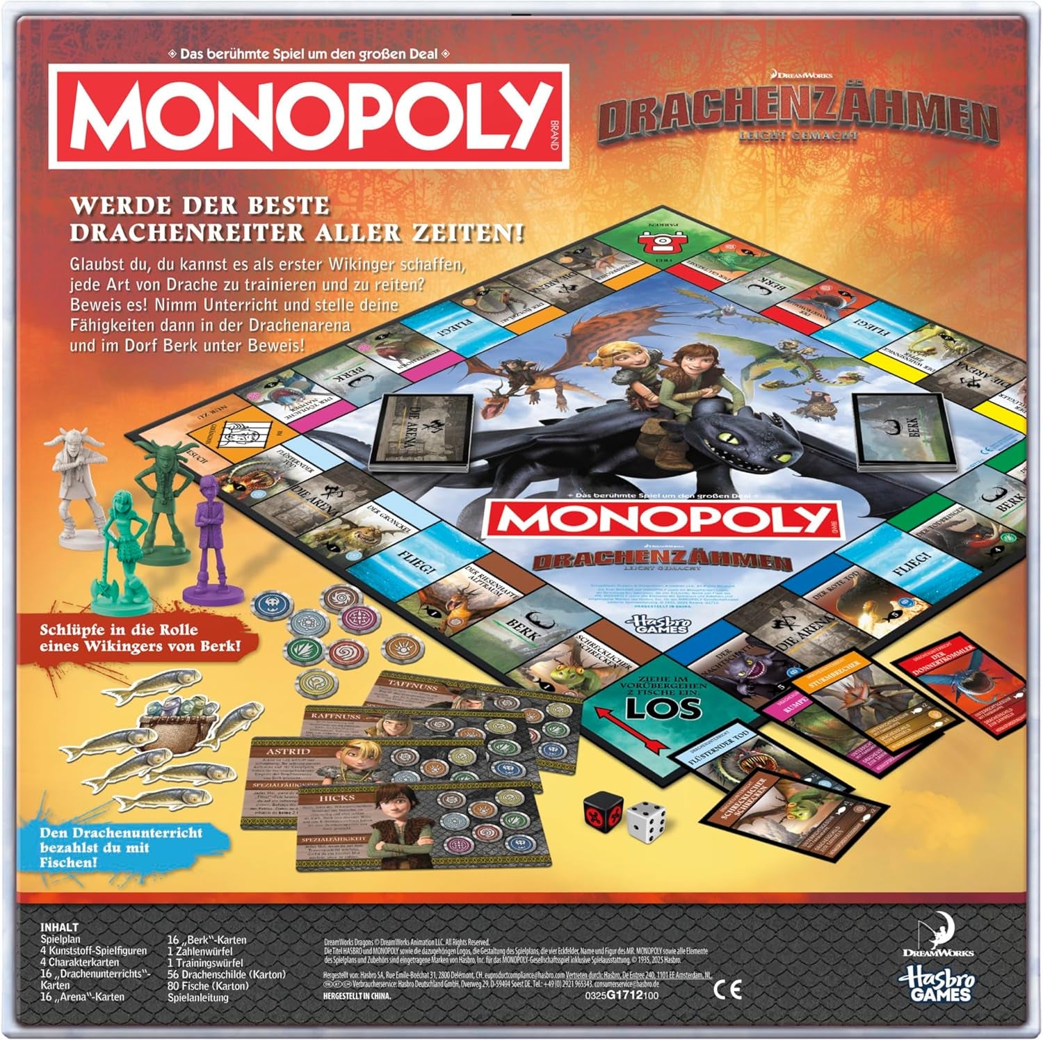 Jeu de société DreamWorks Comment dresser votre dragon - Version allemande