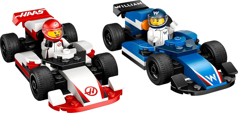 LEGO City F1 Williams Racing et Haas F1 Racing Cars - Jouet de Formule 1 avec voitures à construire et 2 figurines de pilote de course - Petites idées cadeaux pour garçons et filles à partir de 4 ans 60464 Jeux de construction Beuche den LEGO-Store