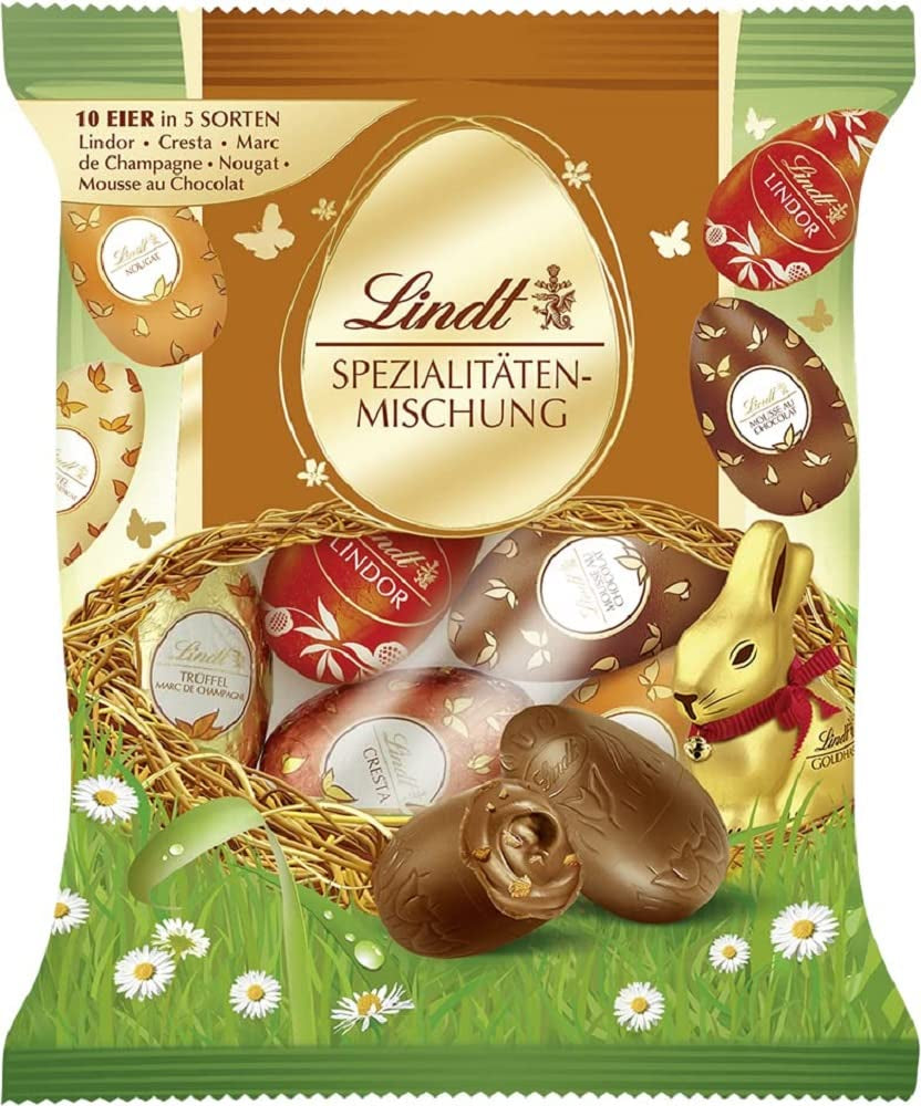Mélange spécial chocolat | 2x180g | Oeufs au lait entier en cinq variétés avec et sans alcool (Oeufs Marc de Champagne et truffes au chocolat | 3 x 90 g)