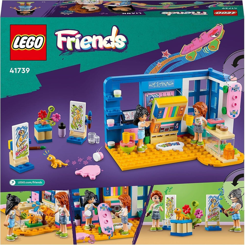 LEGO 41739 Friends La chambre de Liann, mini jouet à thème artistique, petit cadeau de collection avec mini poupées Liann, Autumn et Pet, séries 2023 Besuche den LEGO-Store