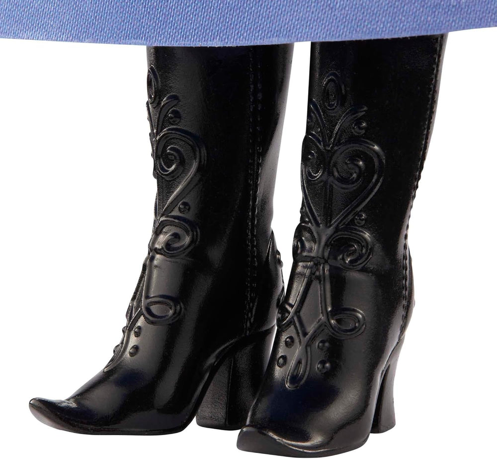 Poupée Mattel Disney Princess Anna, La Reine des Glaces, Cheveux Peignés, Mobile, En Costume de Voyage, Cape Amovible, Cadeaux Disney, Jouet 3 Ans, HLW49 Naty Shop Dolls