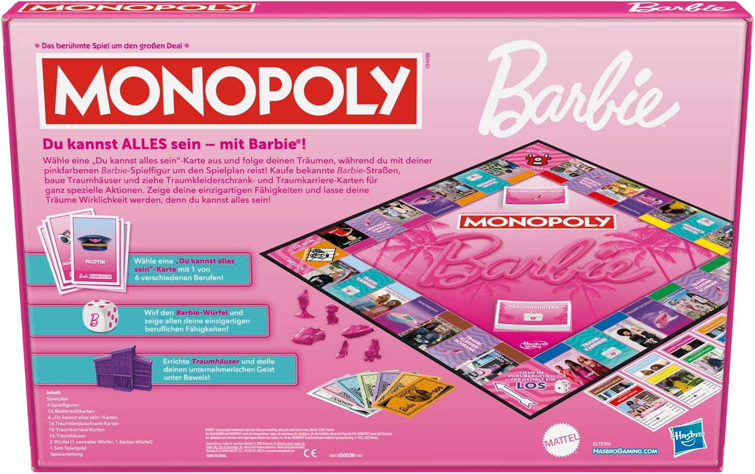 Barbie Edition, le jeu de société classique inspiré du monde onirique de Barbie et de ses aventures, est un jeu original pour les enfants et les adolescents.