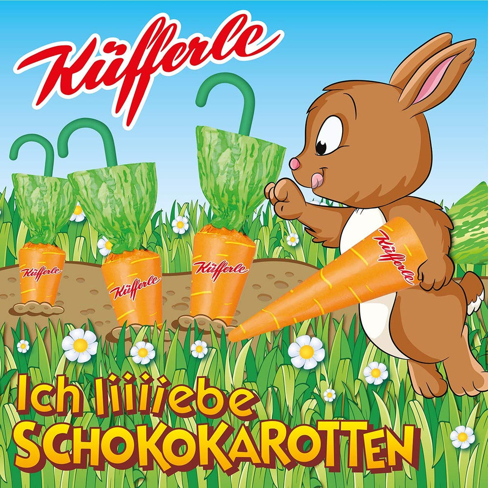 Küfferle, Carottes au chocolat original 810 g 60 pcs., Chocolat au lait, 1 pièce