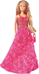 Simba 105739003 - Steffi Love Princess Gala Fashion, 2-Fach Sortiert, es Wird nur EIN Artikel geliefert, Spielpuppe as Prinzessin im traumhaften Rosenkleid mit Handtasche, 29cm, ab 3 Jahre
