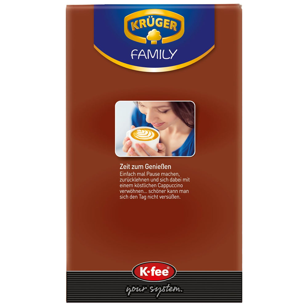 Capsules de café KRÜGER Cappuccino Schoko, compatibles avec K-fee et ALDI EXPRESSI* Kapselmaschinen, café instantané aromatisé, 96 capsules