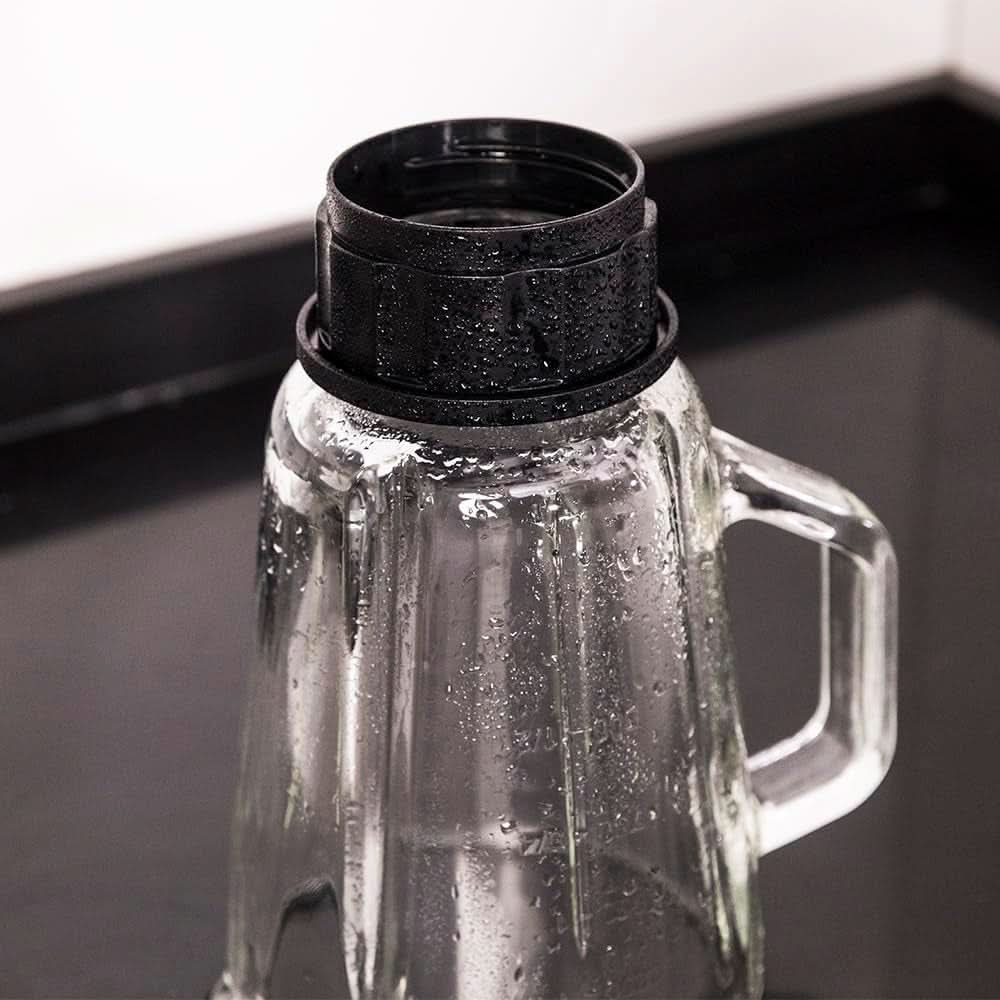 Cecotec Mélangeur Glas Power Schwarz Titan 1000 INOX. 1000 W, Edelstahlgehäuse, 6-Blatt-Blatt Mit Schwarzer Titanbeschichtung, 1,5-L-Glaskrug, 5 Geschwindigkeiten [Energieeffizienzklasse a +] Cuisine Naty Shop