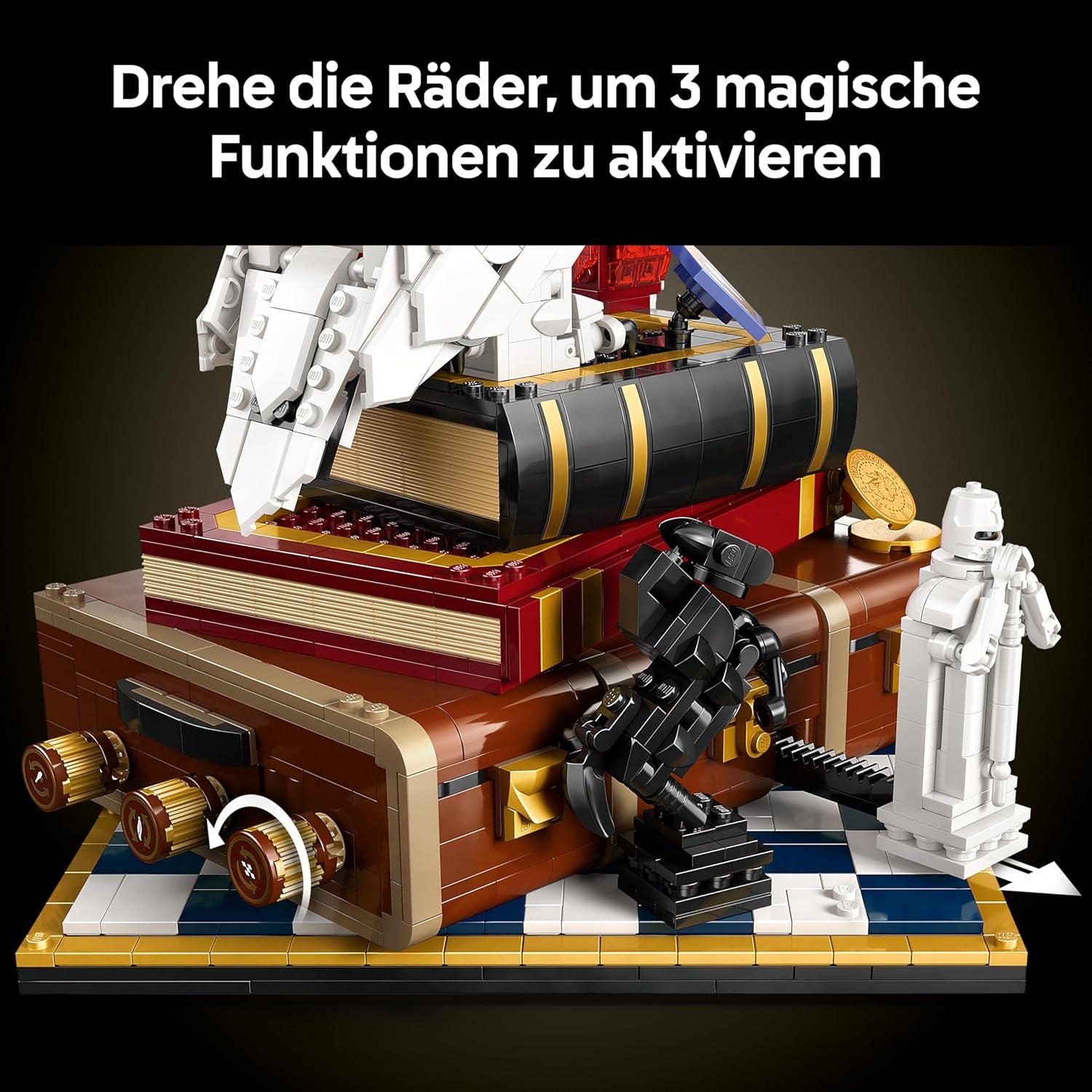 LEGO Harry Potter Stein der Weisen - Sammlredition - DIY Deko - Modellbau mit Miniatur Filmszenen - Hedwig Eulenfigur, 3 Minifiguren - Geschenk zum Vatertag - 76466