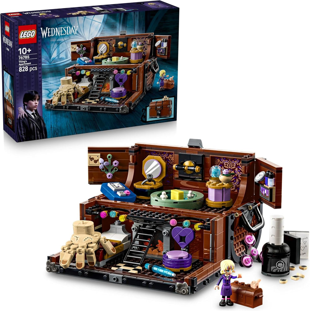 LEGO Wednesday - Die Wohnung des Eiskalten Händchens - Spielzeug zum Bauen mit Enid Minifigur, Händchen Figur & Zubehör - Spielset Geschenk für Mädchen, Jungen & Serienfans ab 12 Jahren - 76785
