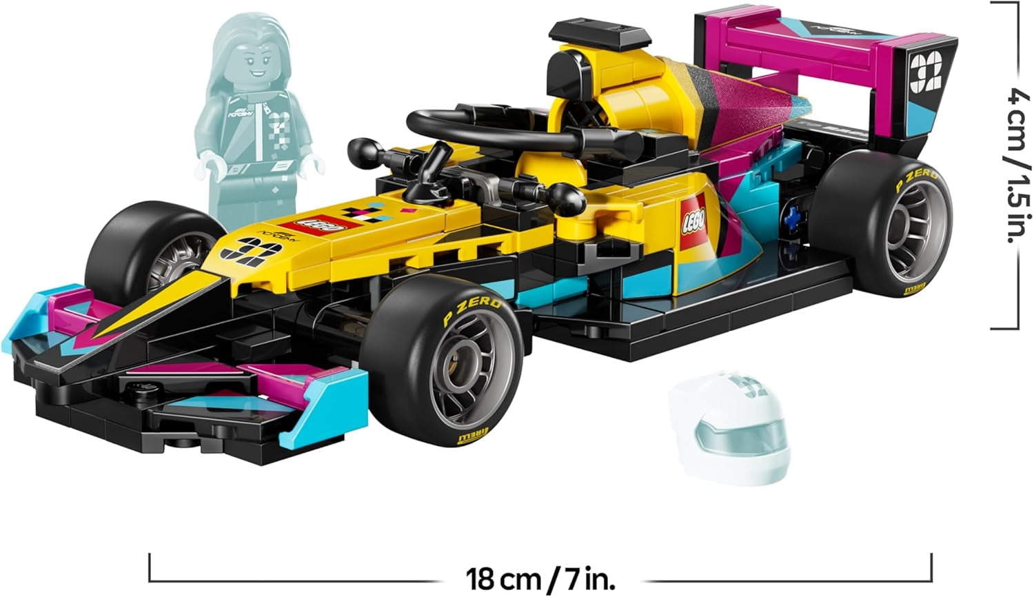 LEGO Speed ​​​​Champions F1 ACADEMY Rennwagen - Spielzeug Modellauto - Mit Formel 1 Rennfahrerin Minifigur - Geschenk für Mädchen, Jungen & Erwachsene Fans à partir de 10 ans - 77258