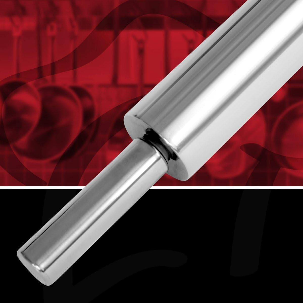 Rouleau à pâtisserie FMprofessionnel en acier inoxydable de haute qualité, accessoire de pâtisserie, rouleau à pâte polyvalent - stable et résistant (dimensions : Ø 6 x 47,5 cm), quantité : 1 pièce