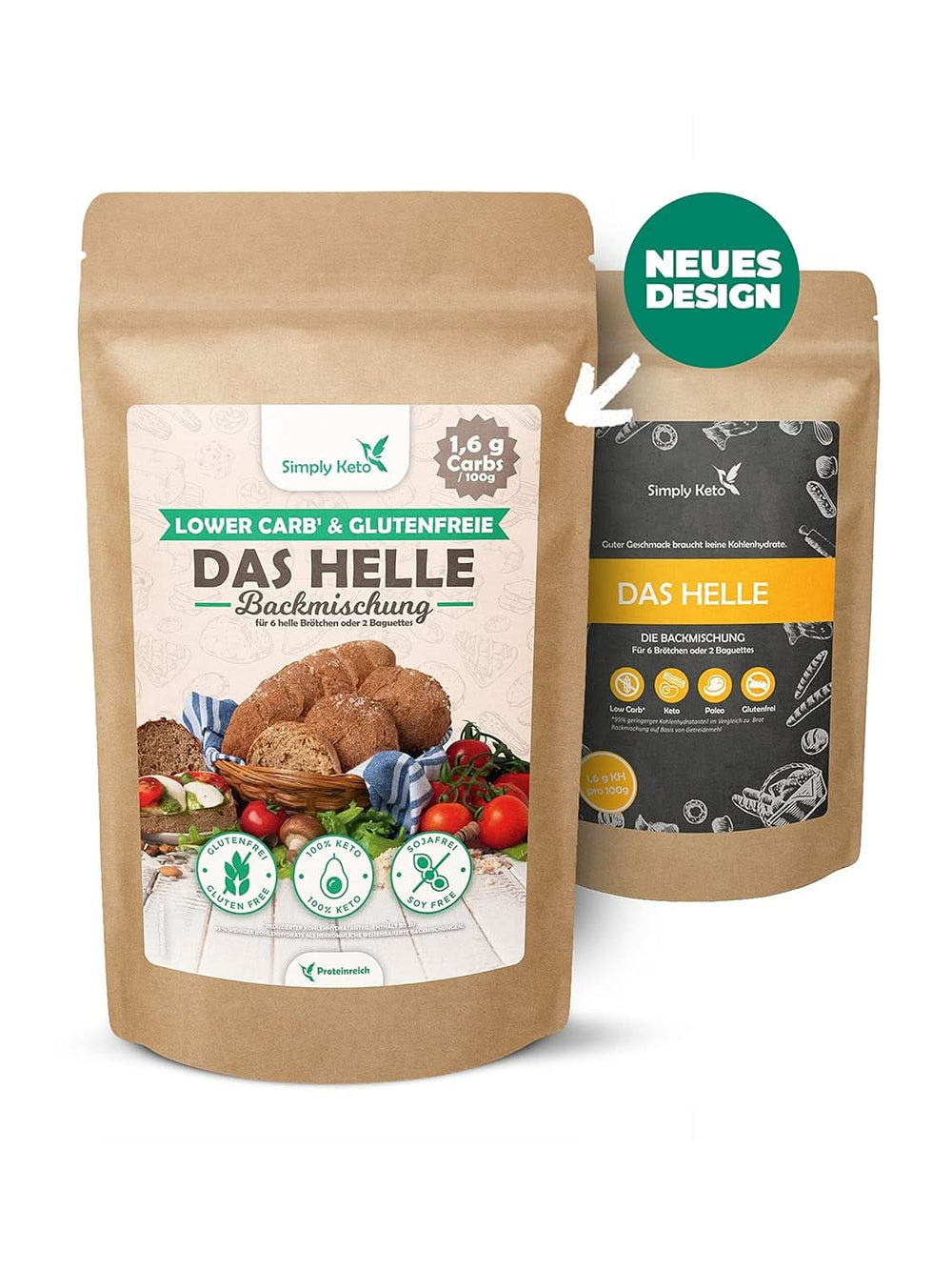 Pain Simply Keto The Light Lower Carb*, Mélange pour pain sans gluten, 260 grammes Kitchen Naty Shop