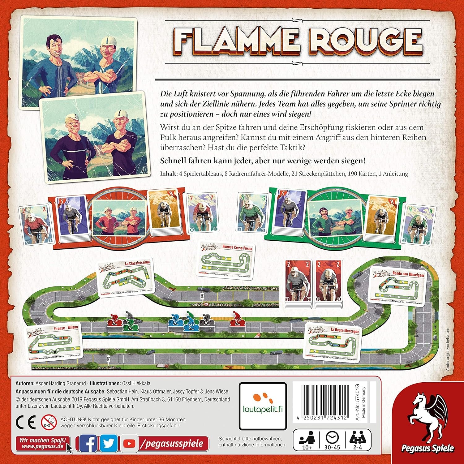 Pegasus/Lautapelit 57401G Flamme Rouge (Lautapelit)