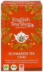 ETS - Thé Noir Chai, Naturland BIO, 20 Sachets de Thé (Pack de 2)